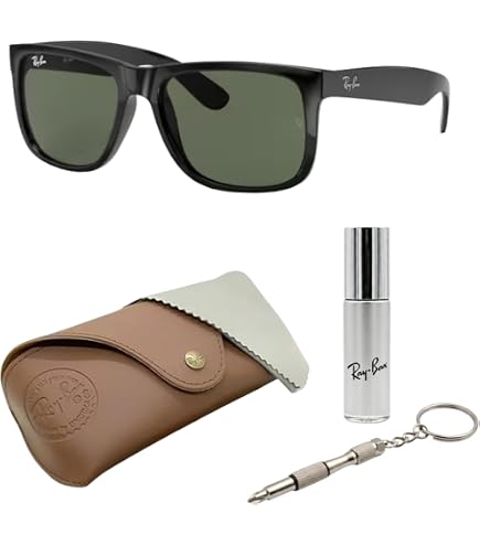 Amazon.com: Ray-Ban Man Sunglasses Black Frame, G-15 Green Lenses